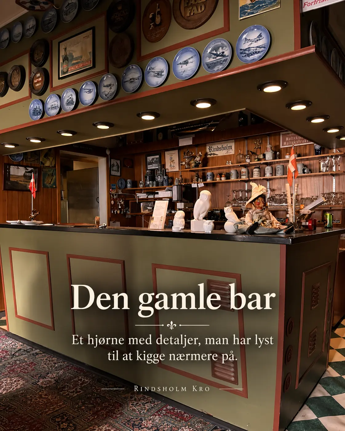 Den gamle bar på Rindsholm Kro